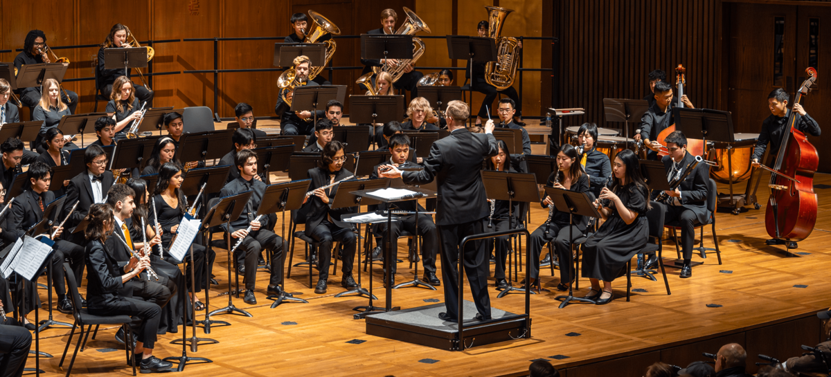 The UC Berkeley Wind Ensemble performing