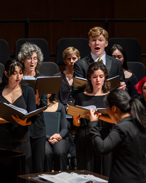 A performance of the University Chorus